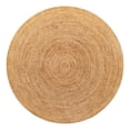 thumbnail image 3 of Unique Loom Braided Jute Luxe Collection Area Rug (10' 2" Round Natural), 3 of 12