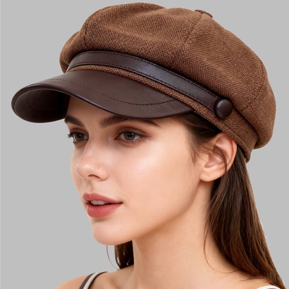 Womens Woolen Hats Artistic Painter Hats Versatile Berets Newboy Hat