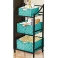 thumbnail image 6 of 7-Pack Decorative & Durable Woven Fabric Storage Baskets, Shelf & Closet Organization - Aqua, 6 of 7