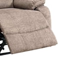thumbnail image 3 of 39 Inch Fabric Power Recliner with USB Port Brown - Saltoro Sherpi, 3 of 5