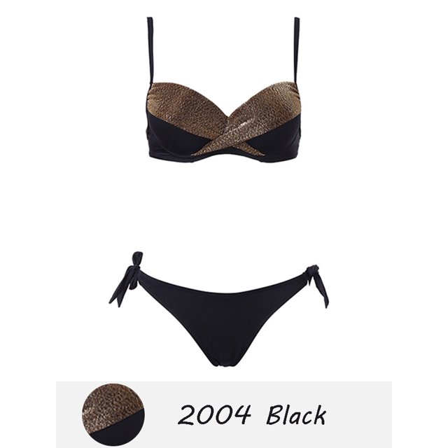 Andzhelika sólido Push Up Bikinis mujeres vendaje Bikini conjuntos traje de baño Sexy Halter dos piezas ropa de playa 2022 traje de baño Tan Jianjun unisex