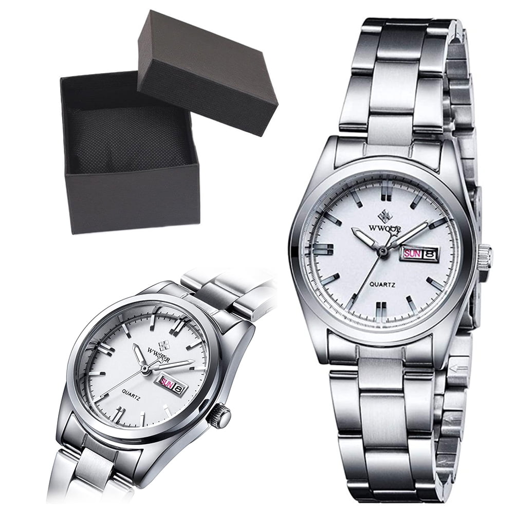 VONTER Ladies Dress Watches Small Face Pink/Blue/White Dial Waterproof