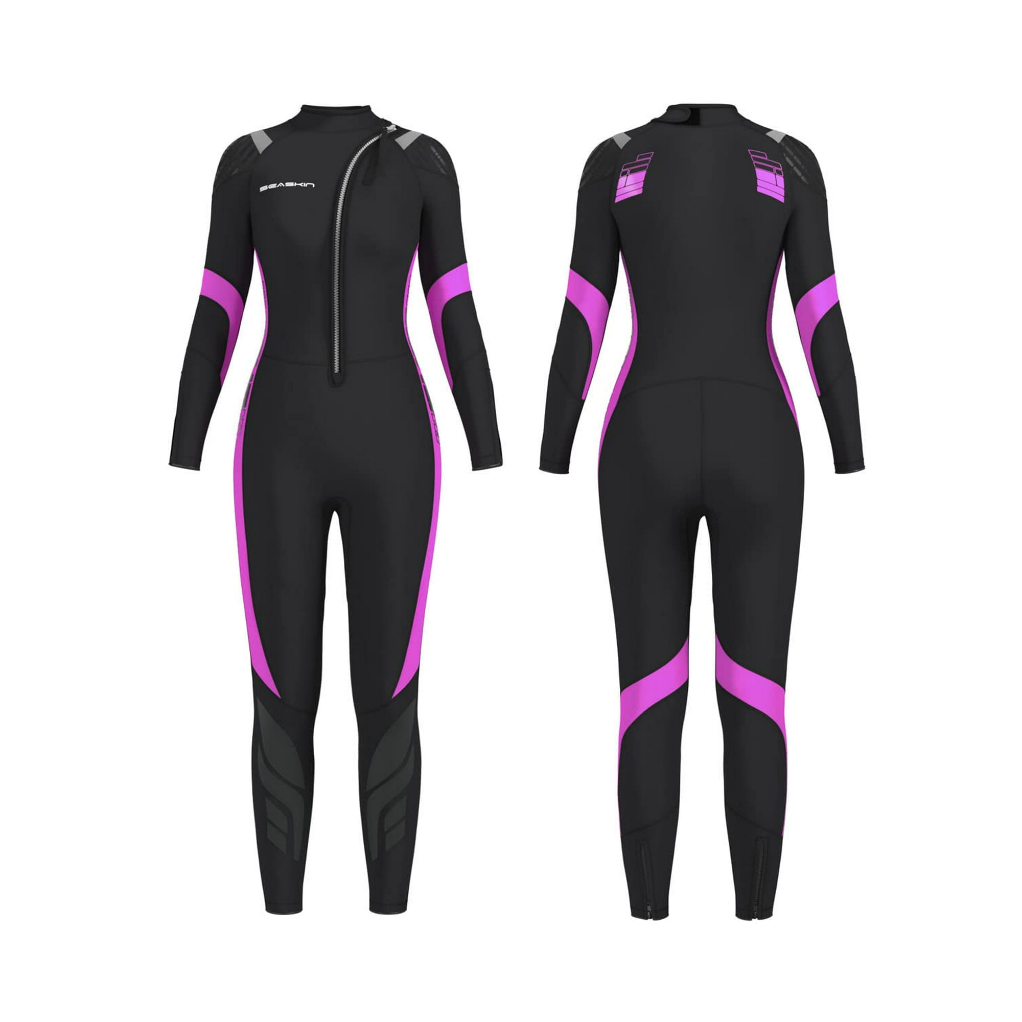 Buy Seaskin Mens Womens Wetsuit Flame-I 3mm Neoprene Full Body Diving Suits Front Zip Wetsuit For Scuba Diving Snorkeling Surfing Swimming