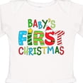 thumbnail image 4 of Inktastic Baby's First Christmas - Cute Letters Boys or Girls Long Sleeve Baby Bodysuit, 4 of 5