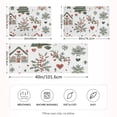 thumbnail image 2 of Yayeee Pillowcase Queen Size Set of 2 Satin Wrinkle Resistant Pillow Case, White Nordic Christmas House, 2 of 7