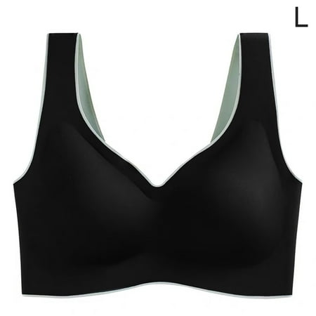

ELENXS Seamless Bra Sport Yoga Running Push up Vest Underwire Soft Sleep Women Underwear