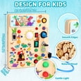 thumbnail image 2 of Sumsoltic Dinosaur Busy Board for Toddlers,Montessori Toy with LED Lights for 1-3 Year Old Boys and Girls, 2 of 6