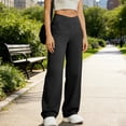thumbnail image 6 of SBYOJLPB Women's Loose Yoga Pants Casual Solid Color Elastic Comfortable Fitness Pants Yoga Pants with Pocket, 6 of 9