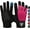Pink, variant on Anti-Slip, Padded Men and Women Full Finger pure cotton Black Weight Lifting Gloves, M