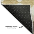 thumbnail image 7 of HomeRoots 679044 5 x 8 ft. Brown, Beige & Gold Geometric Transitional Washable Machine Made Rectangle Area Rug with UV Protection, 7 of 7