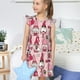 thumbnail image 4 of Fotbe Garden Gnomes Vestido de Dormir para Niñas de 3 a 10 Años, Mangas Cortas, Estilo Princesa, Pijama Camisón con Mangas Voladas-XX-Large, 4 of 6