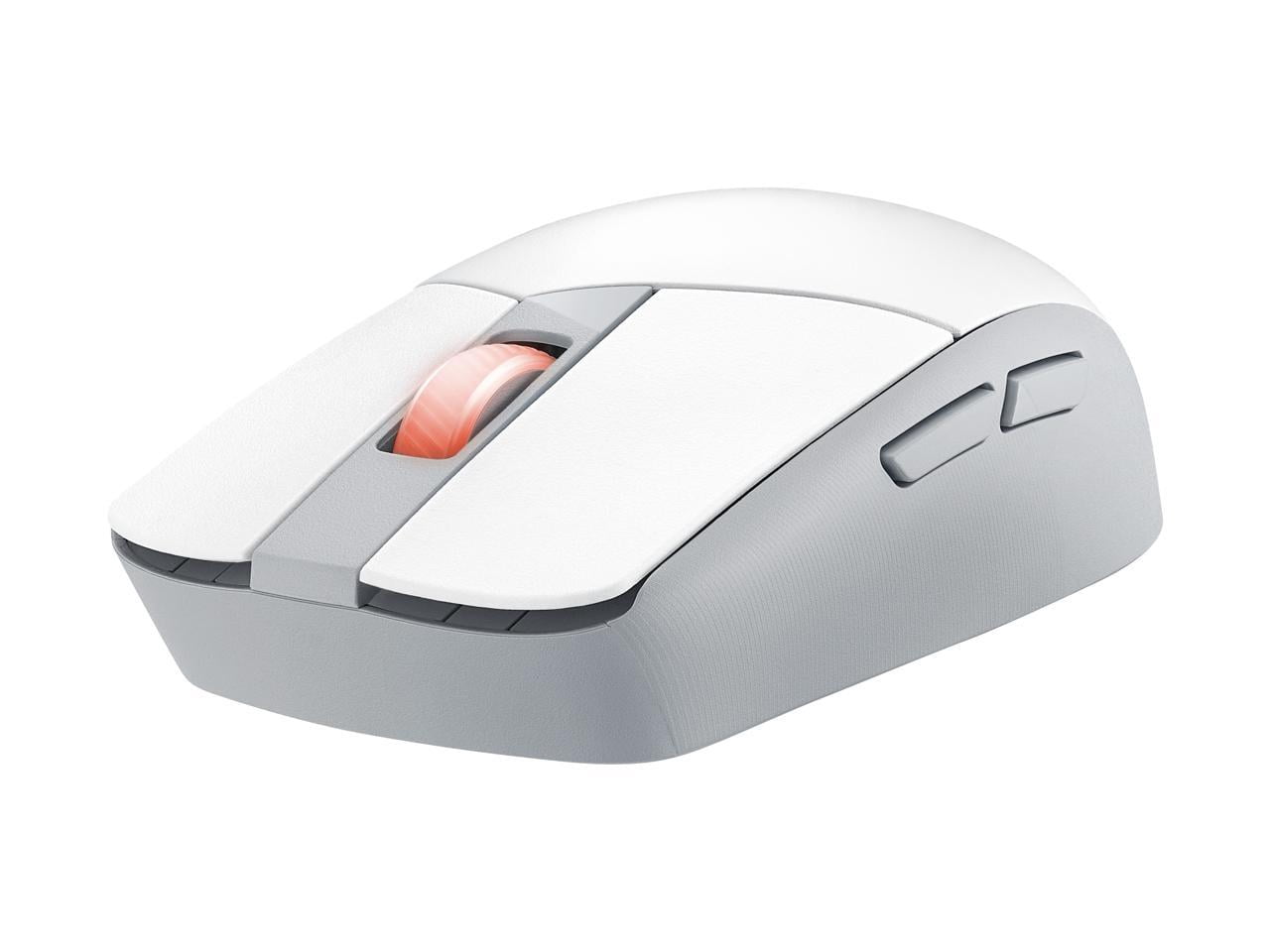 Asus ROG Strix Impact III Wireless Gaming Mouse - 57g Lightweight, 36K DPI, Bluetooth & 2.4GHz, Up to 618hrs Battery Life, Replaceable Switches - White
