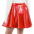 thumbnail image 4 of KAUOD Girls Metallic Mini Skirts High Waist Athletic Skirt with Shorts Activewear for Teens Kids Performance Tennis, 4 of 6