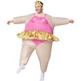 thumbnail image 2 of Adult Inflatable Ballerina Fancy Dress, Full Body Novelty Party Costume for Carnival Cosplay, One‑Size 150‑190cm, 2 of 8