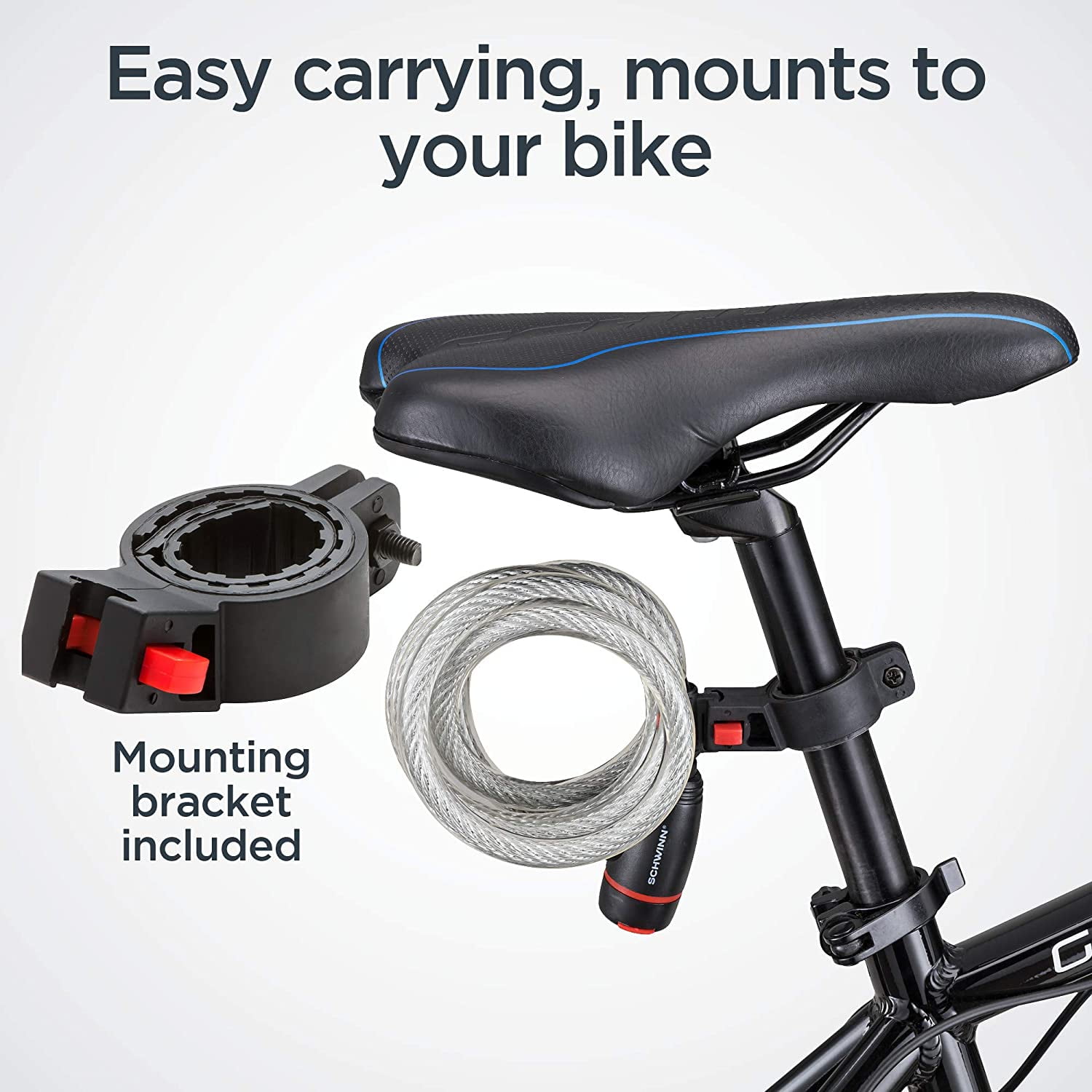 Schwinn Anti Theft Bike Lock, Security Level 3, Combination Lock, 6 ...