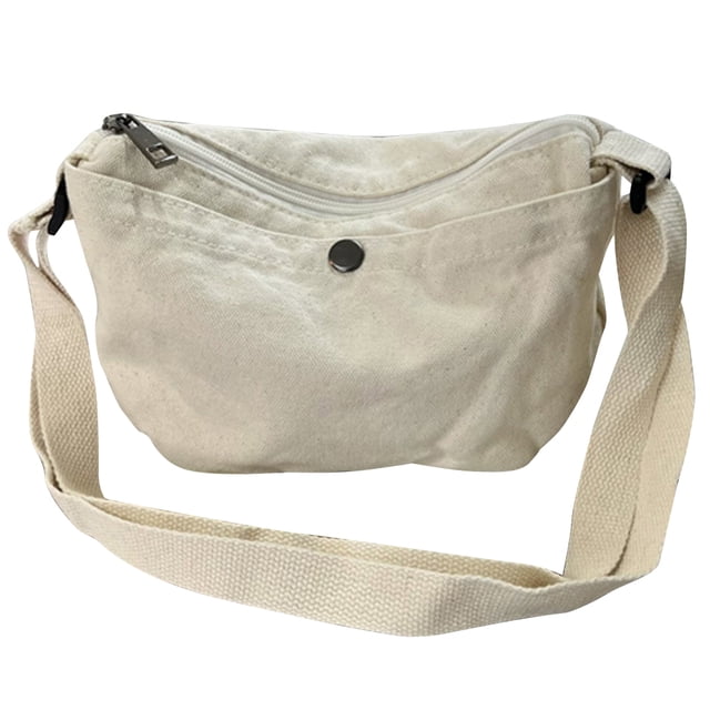Bolso Bandolera para Mujer Correas Hombro Ajustables Bolso Retro para Axilas (Beige)