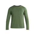 thumbnail image 5 of Athletic Works Men's and Big Men's Tri Blend Long Sleeve Pocket Tee, Sizes XS-5XL, 5 of 5