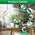 thumbnail image 4 of LED Plant Grow Light K Full Spectrum Clip Heads Plant Growing Lamp with LEDs for Indoor Plants Level Dimmable & Light Settings Auto On/Off Timing // Hrs, 4 of 9