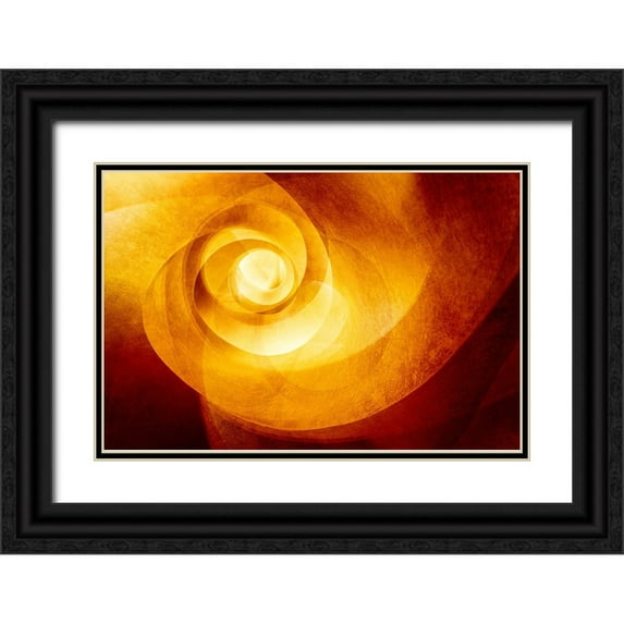 Haettel, Bernard 18x13 Black Ornate Wood Framed with Double Matting Museum Art Print Titled - Staircase, Unterlinden Museum, Colmar