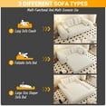 thumbnail image 4 of NYBOPAVIS 79" Futon Convertible Sofa Bed, Oversized Lazy Sofa Bed, Foldable Floor Sofa Couch for Living Room, 4 of 9
