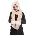 thumbnail image 3 of Conjunto de sudadera con capucha Accessory Bellady Winter Warm para mujer, color negro, 3 of 6