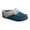 Peacock, variant on Faux-Fur Women's Memory Foam Comfort Hoodback Slippers Color: Peacock Size: SMALL