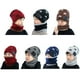 thumbnail image 2 of Sonducket Sombrero de invierno para niños, forro polar a prueba de viento, interior, pañuelo para el cuello, calentador de cuello, protección para los Type2 NO2 Sonducket AP009504-01B, 2 of 6