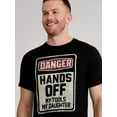 thumbnail image 4 of Father's Day Danger Hands Off Men's and Big Men's Graphic Tee from Way to Celebrate, Sizes S-3XL, 4 of 5