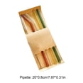 thumbnail image 3 of Reusable Silicone Straws,Curved Eco Drinking Tubes, Colorful Juice/Milk Accessories, Dishwasher Safe, 3 of 7