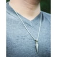 thumbnail image 3 of Ice City Men's Arrowhead Pendant Necklace, Spear Point Design, Chain Necklace for Men - Silver, 3 of 8