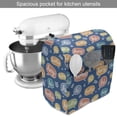 thumbnail image 2 of Hello Stand Mixer Cover, Continuous Hi and Hey Typographic Elements in Colorful Speech Bubbles, Kitchen Appliance Organizer Bag Cover with Pockets, 5 Quarts, Sea Blue and Multicolor, by Ambesonne, 2 of 4