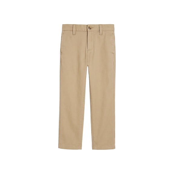 Wonder Nation Boys School Uniform Flat Front Performance Pants, Sizes 4-18 & Husky