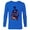 Royal, variant on Marvel Spider-Man: No Way Home Peter Parker Silhouette - Long Sleeve T-Shirt for Men – Customized-Royal