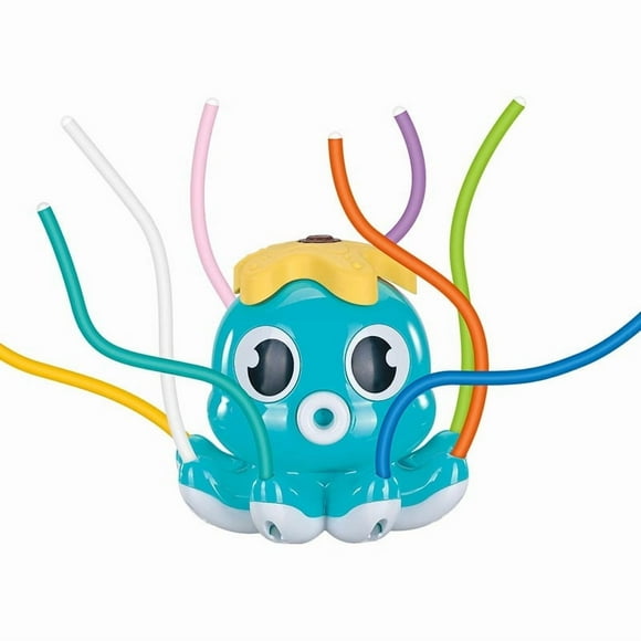 Baby bath water toy -Water Spray Sprinkler for Kids-Cute Sprinkler with 8 Wiggle Tubes Outdoor Sprinklers Summer Octopuses Toys for Garden Backyard Lawn Splashing Fun Toys for Boys Girls,Light Blue