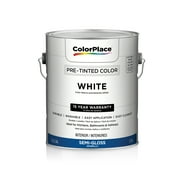 Color Place Interior Semi-Gloss Paint, White