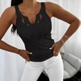 thumbnail image 5 of QASIEATN Top for Women Blouse Casual V Neck No Sleeve Shirts Summer Outfits Vacation Clothes, 5 of 5