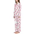 thumbnail image 2 of FORMRS Womens Pajama Set Long Sleeve Top and Pants with Pockets Soft Comfy Lounge Sleepwear, Sizes S-2XL, Pink Popsicle Pattern, 2 of 7