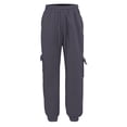 thumbnail image 6 of EnJoCho Girls Cargo Sweatpants 2025 Fall Fashion Baggy Comfy Oversized Flece Joggers with Pockets 𝖸𝟤𝖪 Style Casual Pants Streetwear, 6 of 8