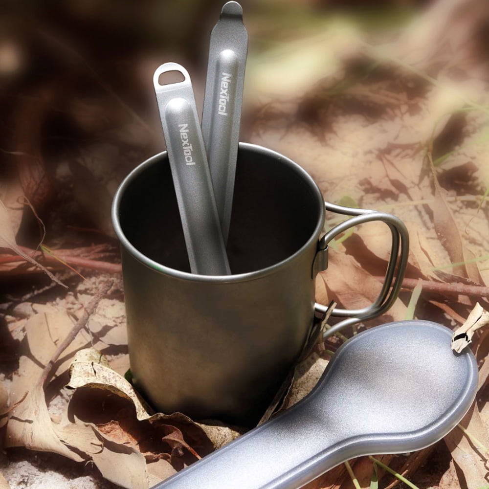 Details about   Nextool Outdoor Titanium Fork Spoon Cooking Titanium Spoon Tableware J3C4 