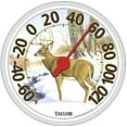 thumbnail image 2 of 13.25" Country Deer Dial Thermometer Bold & Vibrant Silk Screened Grap, Each, 2 of 2