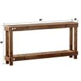 thumbnail image 4 of Easy4Home 60" Rustic Wood Console Table Hand-Made, Brown, 4 of 7