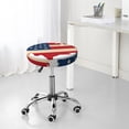 thumbnail image 6 of Salouo American Flag Map Pattern Bar Stool Cushion Cover, Round Crease-Resistant Stretchy Dustproof Stool Seat Slipcover for Bar Round Chair-12 inch, 6 of 6