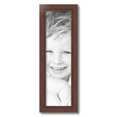 thumbnail image 2 of ArtToFrames 7" x 25" Honors Mahogany with Gold Picture Frame, 7x25 inch Brown Wood Poster Frame (WOM-5156),  Pack, 2 of 7