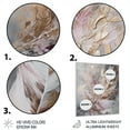 thumbnail image 3 of Designart "Boho Majesty Pink Feather I" Glam Feather Metal Art Living Room, 3 of 5