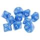 thumbnail image 2 of 10 dados poliédricos para juegos de rol, fiestas, juegos de azar, regalo para amantes de los juegos de azar. Azul, 2 of 8