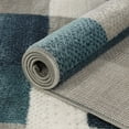 thumbnail image 3 of Superior Modern Geometric Fire Retardant and Anti-Static Indoor Runner Rug, 2'7"x10', Rivuet, 3 of 7