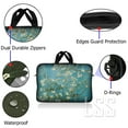 thumbnail image 3 of LSS 17 inch Laptop Sleeve Bag Carrying Case Pouch with Handle for 17.4" 17.3" 17" 16" Apple MacBook, Acer, Asus, Dell, Almond Trees, 3 of 3