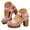 Pink, variant on Women's Slip on Wedge Sandal Comfortable Non Slip Platform Chunky High Heels Open Toe Party Wedding Dressy Shoes
