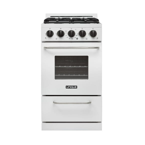 Unique Classic 20' White Off Grid Propane Range