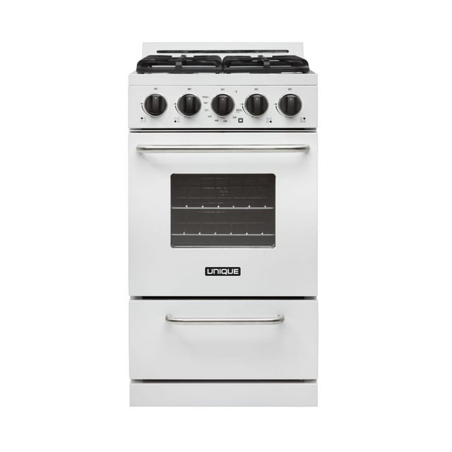 Unique Classic 20' White Off Grid Propane Range